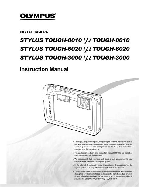 olympus tough 8010 manuale Doc