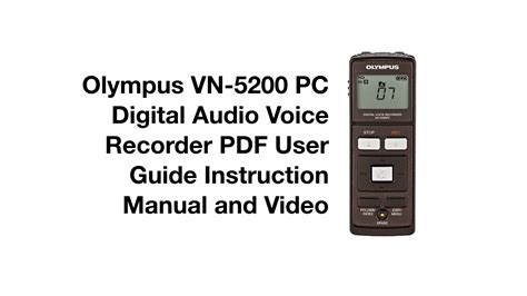 olympus vn 5200pc manual Reader