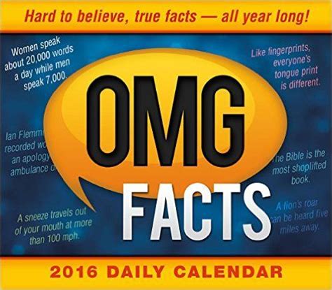 omg facts 2016 boxed or daily calendar PDF