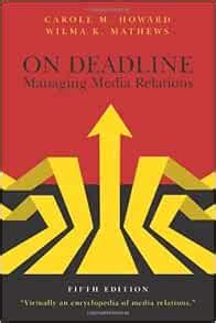 on deadline managing media relations fifth edition Epub