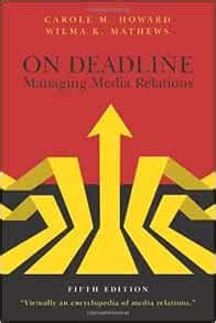 on deadline managing media relations fifth edition Epub