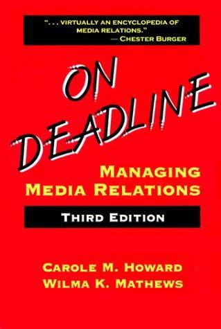 on deadline managing media relations third edition Kindle Editon