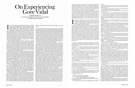 on experiencing gore vidal in esquire august 1969 Doc