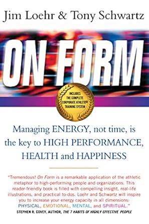 on form managing energy not time is key Epub