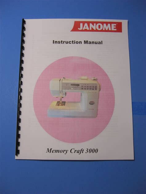 on line manual for janome memorycraft 3000 Doc