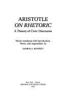 on rhetoric a theory of civic discourse Kindle Editon