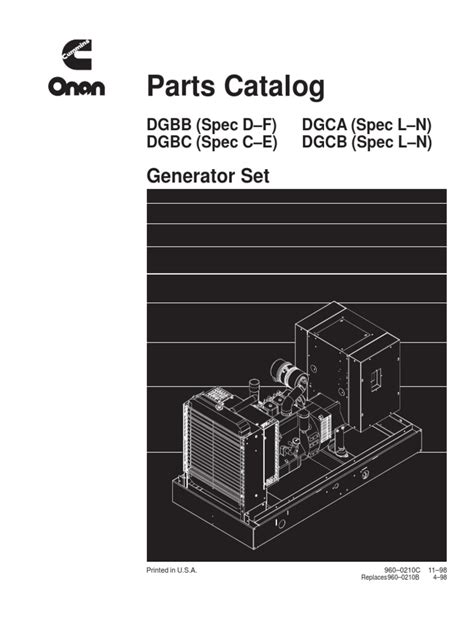 onan generator manual dgcb PDF