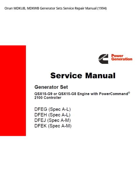 onan mdkub service manual pdf Kindle Editon