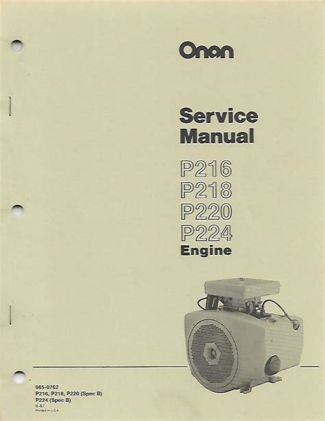 onan p216 engine manual Kindle Editon