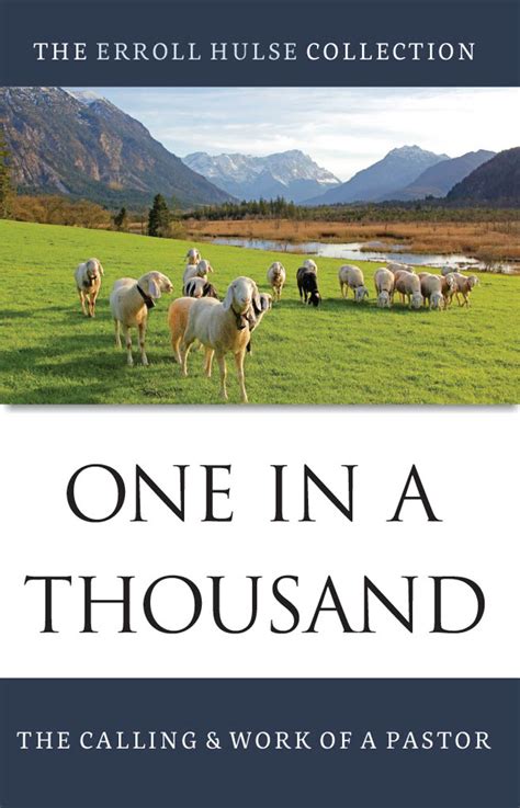 one in a thousand the calling and work of a pastor Epub