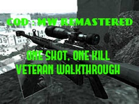 One Shot One Kill Veteran Walkthrough