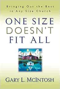 one size doesnt fit all bringing out the best in any size church PDF