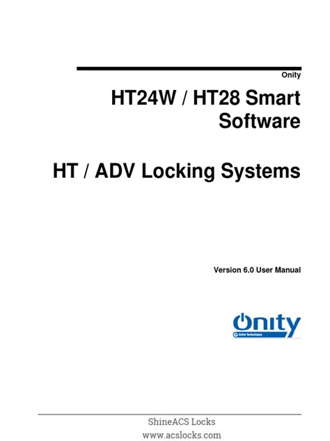 onity ht24 guide pdf Doc