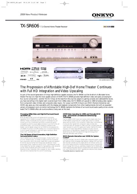 onkyo 805 user manual Reader