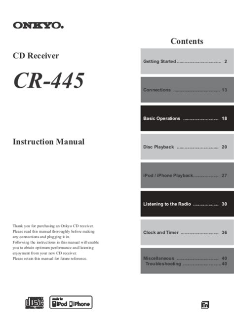 onkyo cs 445 manual Doc