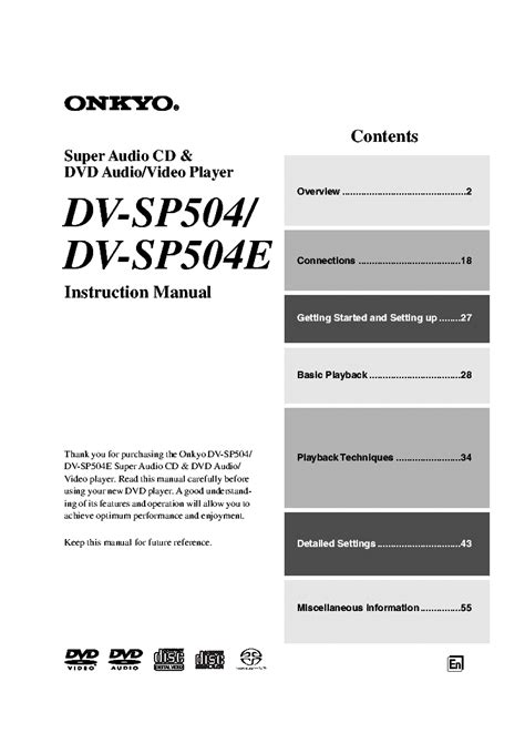 onkyo dv sp504 user guide Doc