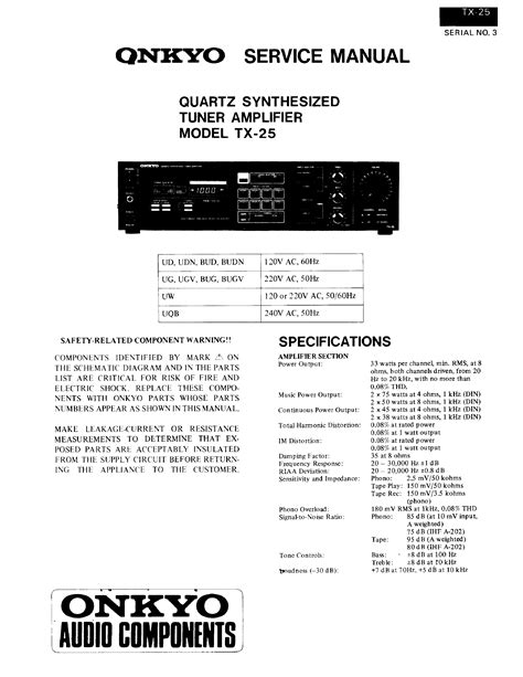 onkyo tx 25 user guide Doc