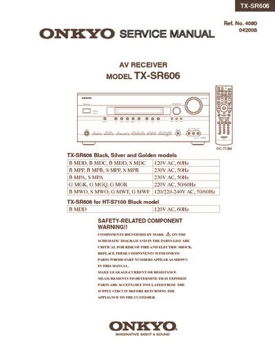 onkyo tx sr606 repair service pdf Doc