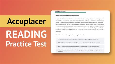 online accuplacer reading comprehension practice test PDF