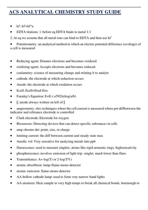 online acs study guide PDF