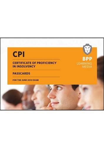 online book cpi certificate proficiency insolvency passcards Doc
