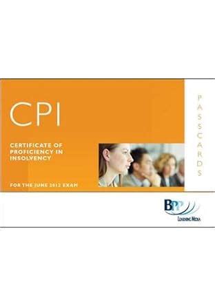 online book cpi certificate proficiency insolvency passcards Doc