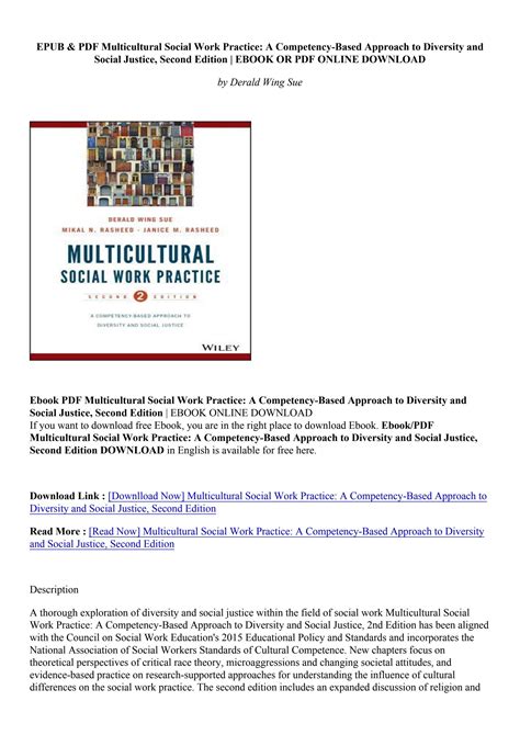 online book multicultural social work practice competency based Kindle Editon