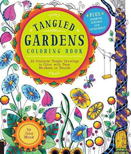 online book tangled gardens coloring book intricate Reader