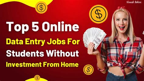 online data entry jobs for students without investment