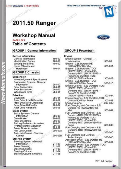 online ford ranger manuals Kindle Editon