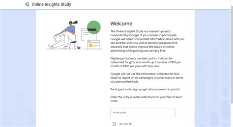 online insights study invite code