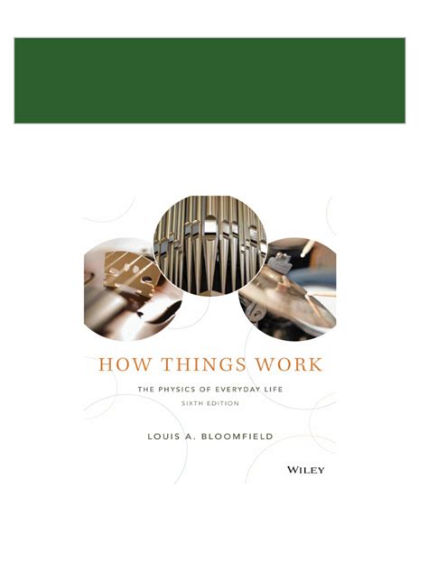 online pdf how things work louis bloomfield Kindle Editon