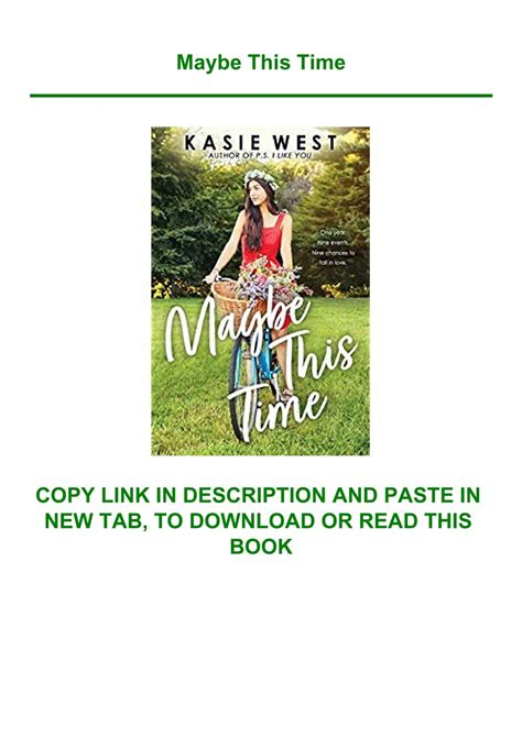 online pdf maybe this time Epub