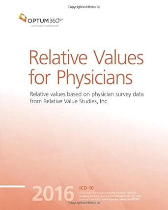 online pdf relative values physicians 2016 optum360 PDF