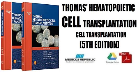 online pdf thomas hematopoietic cell transplantation set Kindle Editon