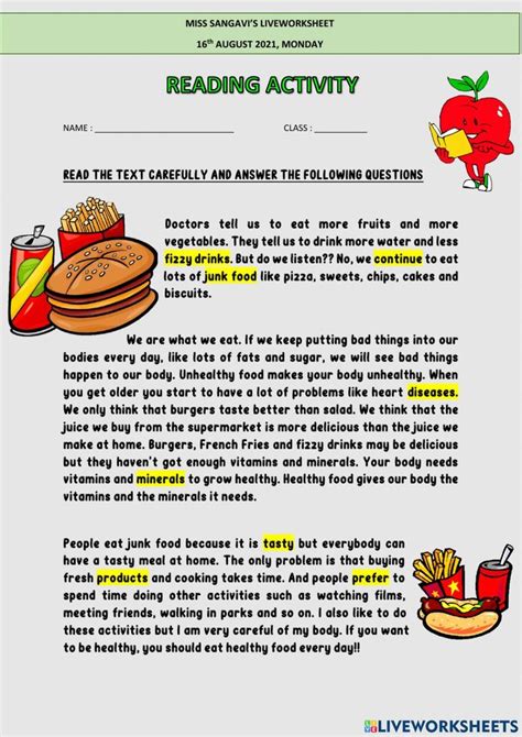 online reading activities Doc