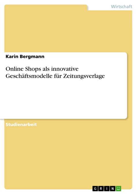 online shops innovative gesch ftsmodelle zeitungsverlage PDF