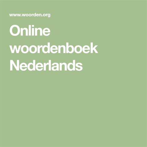 online woordenboek nederlands zwitsers Reader