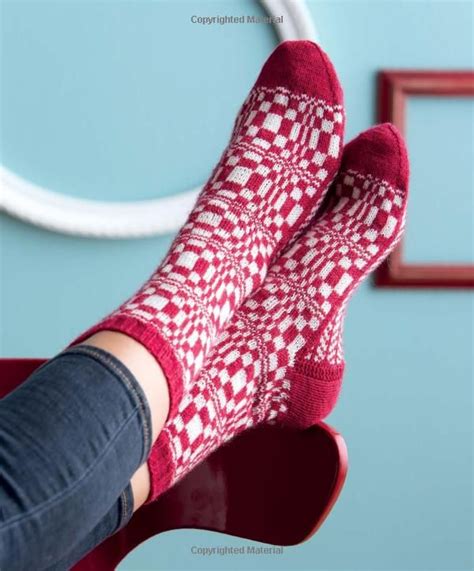 op art socks creative effects in sock knitting Reader