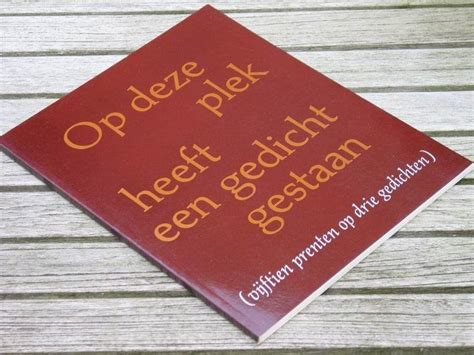 op deze plek heeft een gedicht gestaan vijftien prenten op drie gedichten Epub