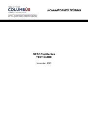 opac test study guide Kindle Editon