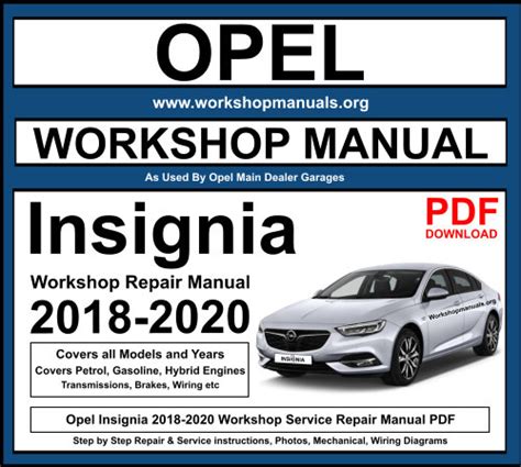 opel insignia workshop manual Kindle Editon