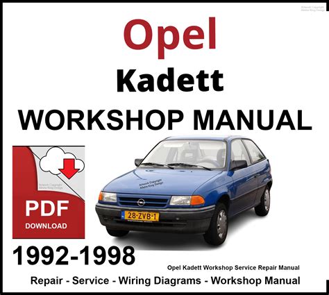 opel kadett workshop manual moremanual PDF