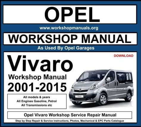 opel vivaro repair manual pdf pdf PDF