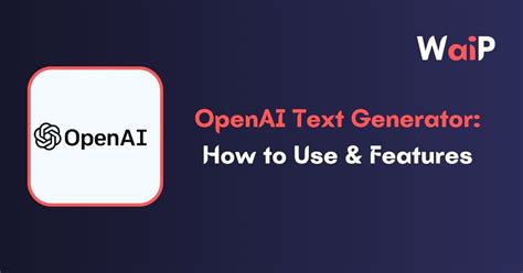 open ai text generator