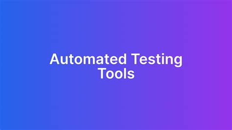 open source automated testing tools Epub