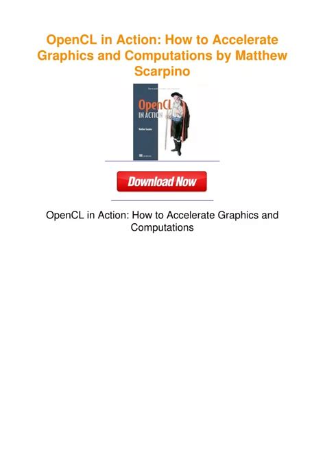 opencl in action how to accelerate graphics and computations Kindle Editon