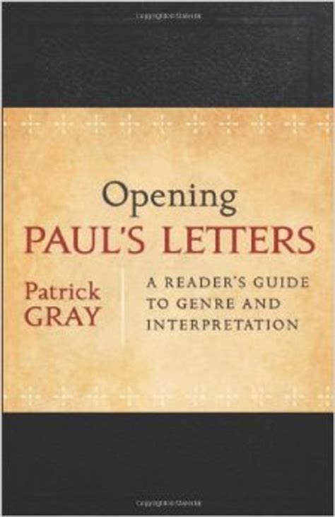 opening pauls letters a readers guide to genre and interpretation Reader