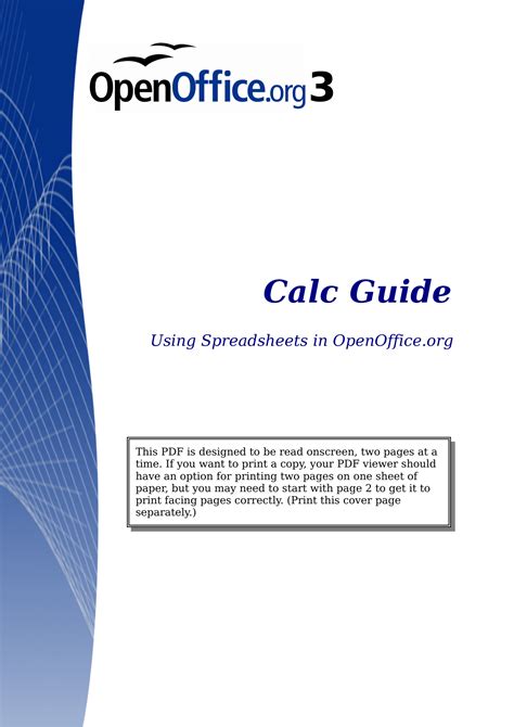 openoffice calc user guide Doc