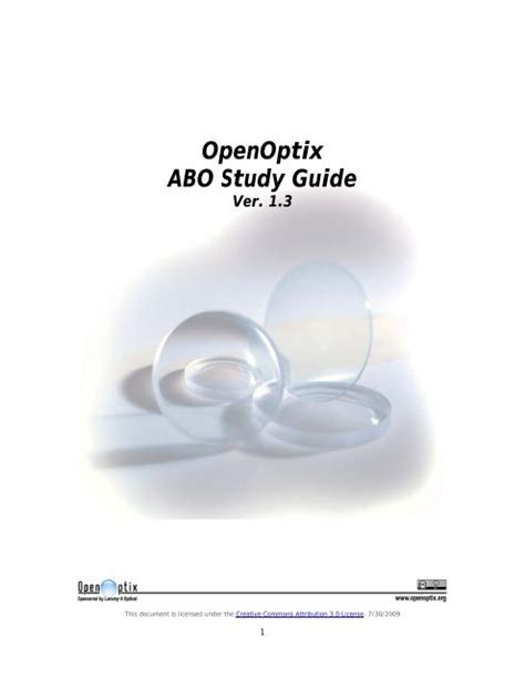 openoptix abo study guide laramy k optical PDF